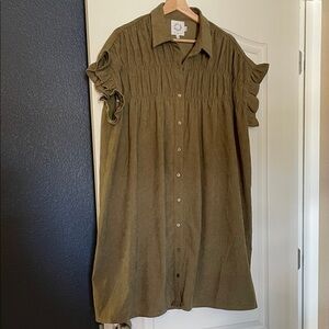 Lili Sidonio Olive Green Dress